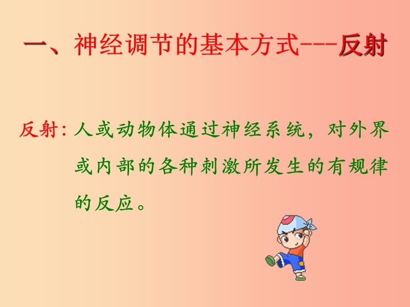 吉林省双辽市七年级生物下册 第四单元 第六章 第三节 神经调节的基本方式课件 新人教版.ppt_第3页