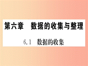 江西省2019秋七年級數(shù)學(xué)上冊 第6章 數(shù)據(jù)的收集與整理 6.1 數(shù)據(jù)的收集課件（新版）北師大版.ppt