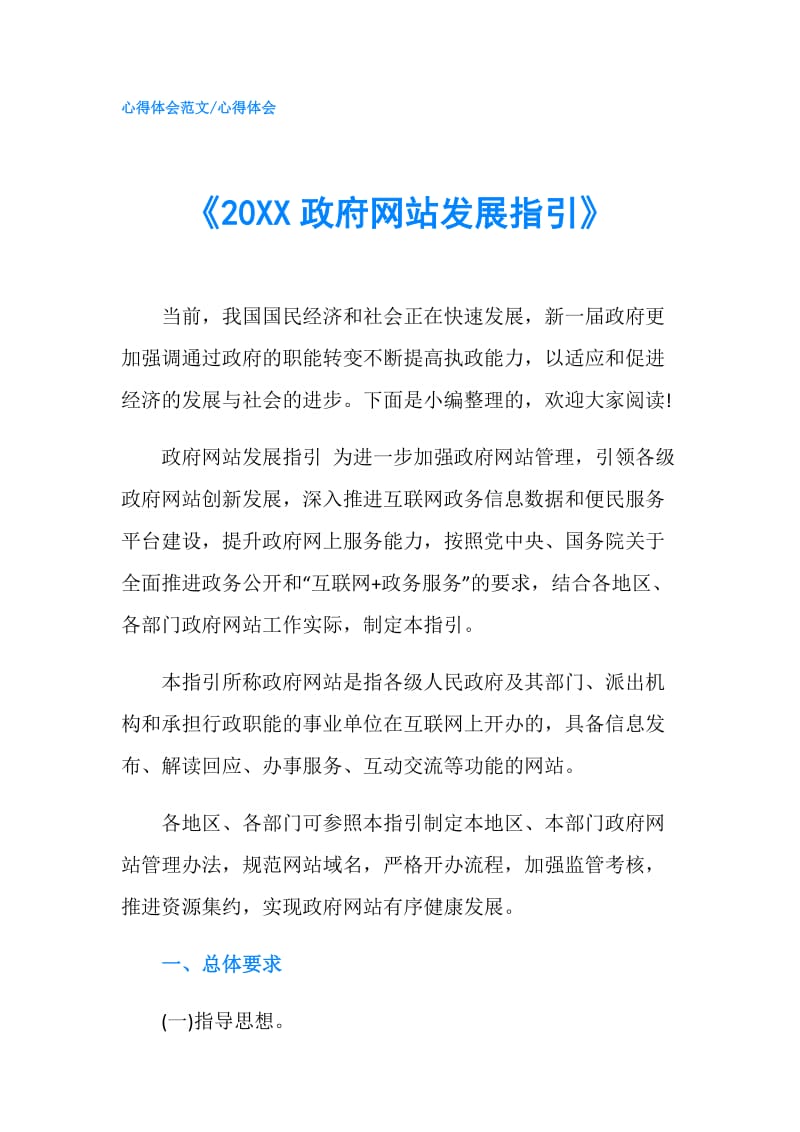 《20XX网站发展指引》.doc_第1页