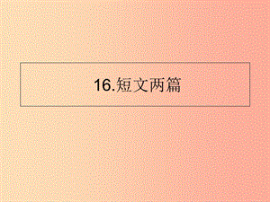 山東省七年級語文下冊 第四單元 第16課 短文兩篇課件 新人教版.ppt