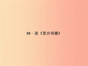 九年級語文下冊 第三單元 10 讀《堂吉訶德》習(xí)題課件 語文版.ppt