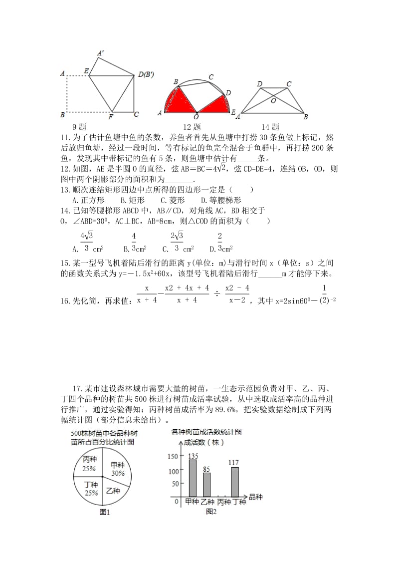 2019-2020年九年级下学期数学综合训练（3）.doc_第2页