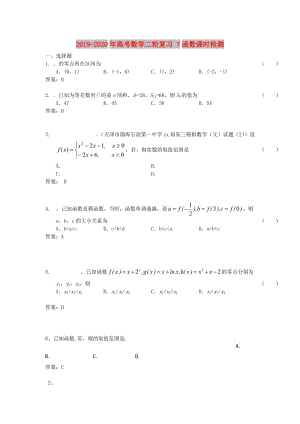 2019-2020年高考數(shù)學(xué)二輪復(fù)習(xí) 7函數(shù)課時(shí)檢測(cè).doc