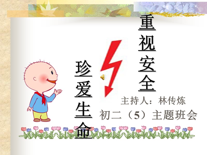 主题班会安全教育(林传炼).ppt_第1页