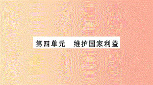 寧夏2019中考政治 第4篇 知識(shí)梳理 八上 第4單元 維護(hù)國家利益復(fù)習(xí)課件.ppt