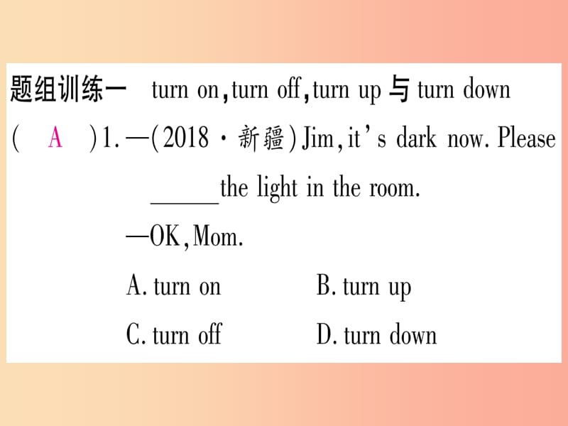 九年级英语全册Unit13We’retryingtosavetheearth重难点题组突破课堂导练含2019中考真题新版人教新目标版.ppt_第2页