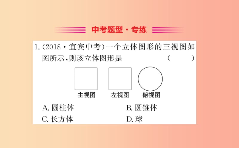 2019版九年级数学下册第二十九章投影与视图29.2三视图训练课件 新人教版.ppt_第2页