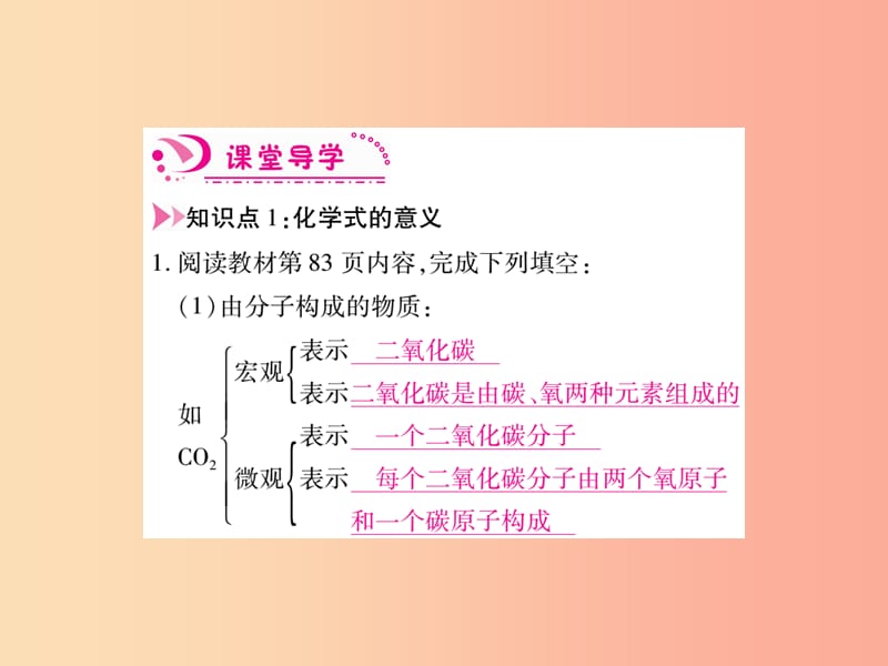 江西省2019秋九年级化学上册 第4单元 自然界的水 4.4 化学式与化合价作业课件 新人教版.ppt_第2页