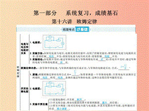 山東省青島市2019年中考物理總復習 九年級 第16講 歐姆定律課件.ppt