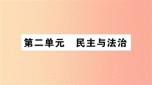 九年級道德與法治上冊 第二單元 民主與法治 第三課 追求民主價(jià)值 第1框 生活在民主國習(xí)題課件 新人教版.ppt