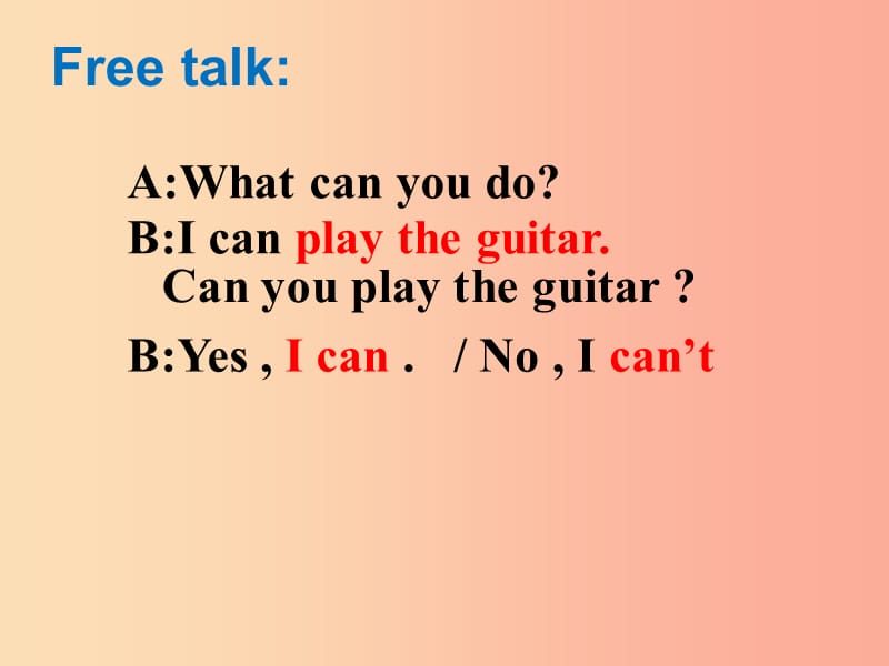 2019年春七年级英语下册 Unit 1 Can you play the guitar Period 2（2d-3c）课件 新人教版.ppt_第3页