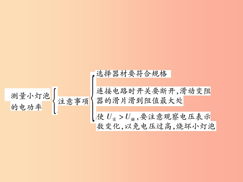 2019届中考物理 第一轮 考点系统复习 第16讲 电功率（第2课时 测量小灯泡的电功率）课件.ppt_第3页