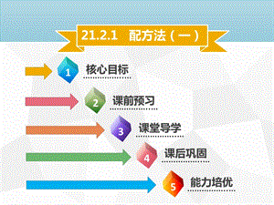 九年級(jí)數(shù)學(xué)上冊(cè) 第二十一章 一元二次方程 21.2 解一元二次方程 21.2.1 配方法（一）導(dǎo)學(xué)課件 新人教版.ppt