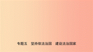 山東省2019年中考道德與法治總復(fù)習(xí) 專題五 堅(jiān)持依法治國 建設(shè)法治國家課件.ppt