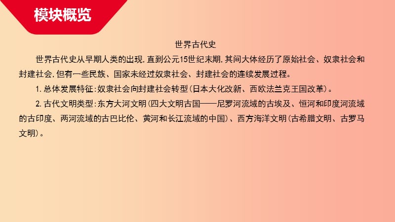 河南省2019年中考历史总复习 第一部分 中考考点过关 模块三 世界古代史 主题一 古代亚非文明课件.ppt_第3页