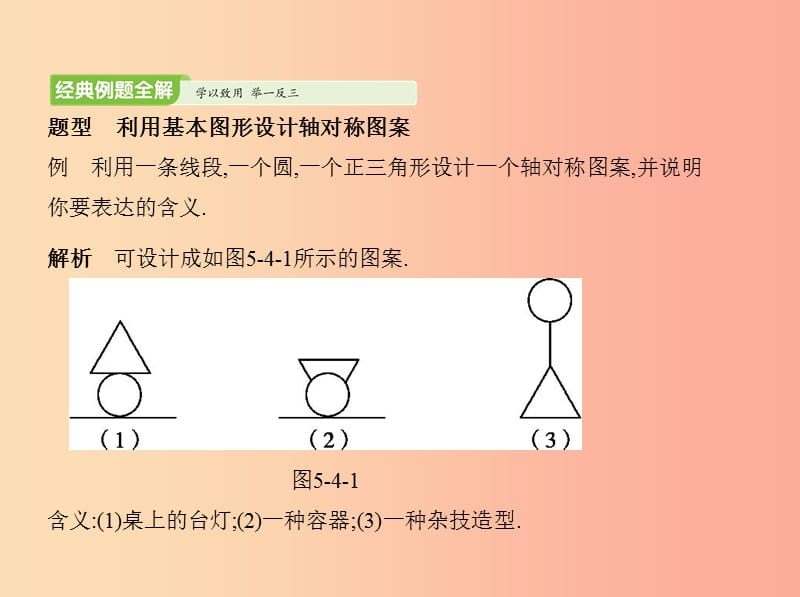 2019年春七年级数学下册 第五章 生活中的轴对称 4 利用轴对称进行设计同步课件（新版）北师大版.ppt_第3页