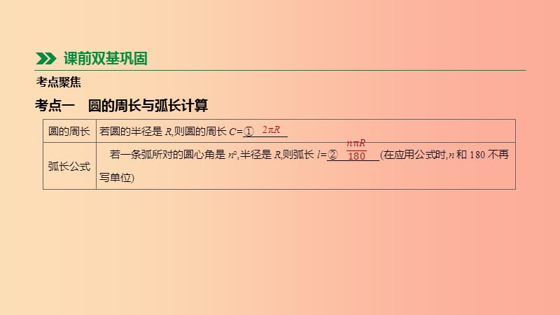 河北省2019年中考数学总复习 第六单元 圆 第26课时 与圆有关的计算课件.ppt_第2页