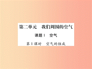 2019年秋九年級化學(xué)上冊 2.1 空氣課件 新人教版.ppt