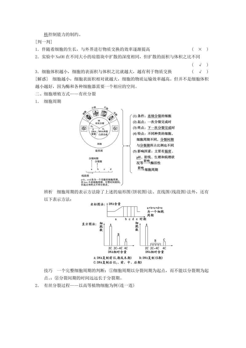 2019-2020年高考生物大一轮复习 第四单元 第12讲 细胞的增殖教案.DOC_第2页