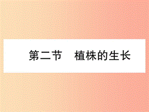 2019年七年级生物上册 3.2.2 植株的生长习题课件 新人教版.ppt