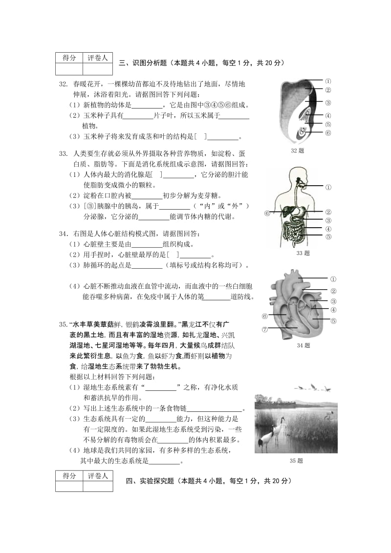 2019-2020年中考生物试题（word版含答案）(IV).doc_第3页