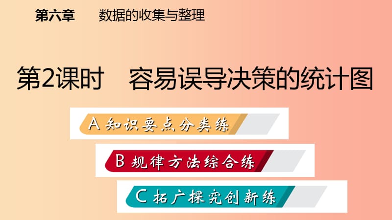 2019年秋七年级数学上册第六章数据的收集与整理6.4统计图的选择6.4.2容易误导决策的统计图练习北师大版.ppt_第2页