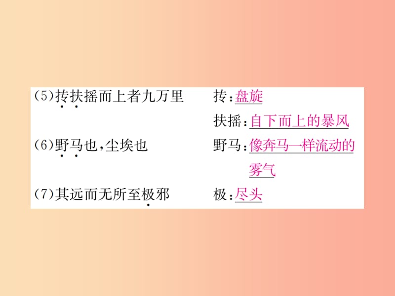 2019年九年级语文上册 专项复习（六）文言文基础训练习题课件 苏教版.ppt_第3页