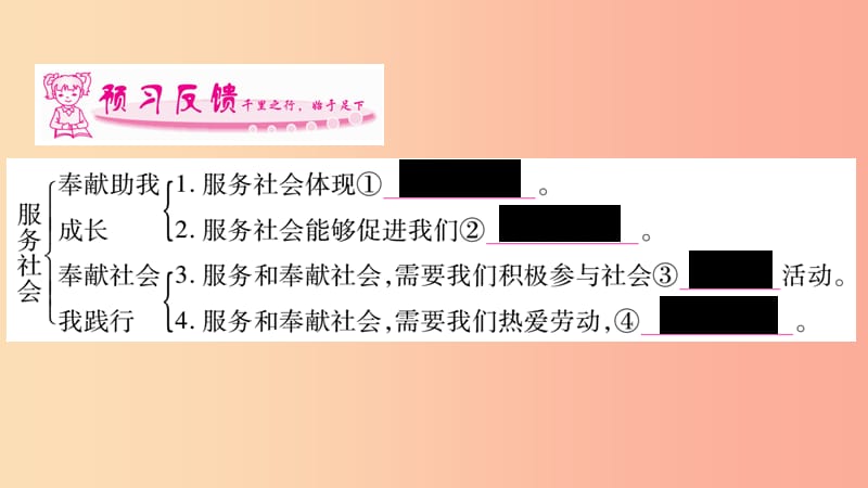 八年级道德与法治上册 第3单元 勇担社会责任 第7课 积极奉献社会 第2框 服务社会习题课件 新人教版.ppt_第2页