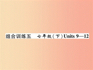 四川省南充市2019中考英語二輪復(fù)習(xí) 第一部分 教材知識梳理篇 七下 Units 9-12綜合練課件 人教新目標(biāo)版.ppt