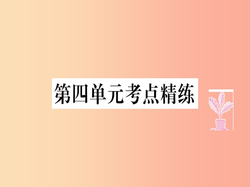 八年级道德与法治上册 第四单元 维护国家利益考点精练课件 新人教版.ppt_第1页