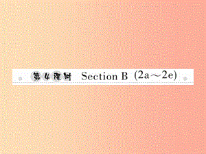 2019年秋八年級英語上冊 Unit 5 Do you want to watch a game show（第4課時）Section B（2a-2e）新人教版.ppt