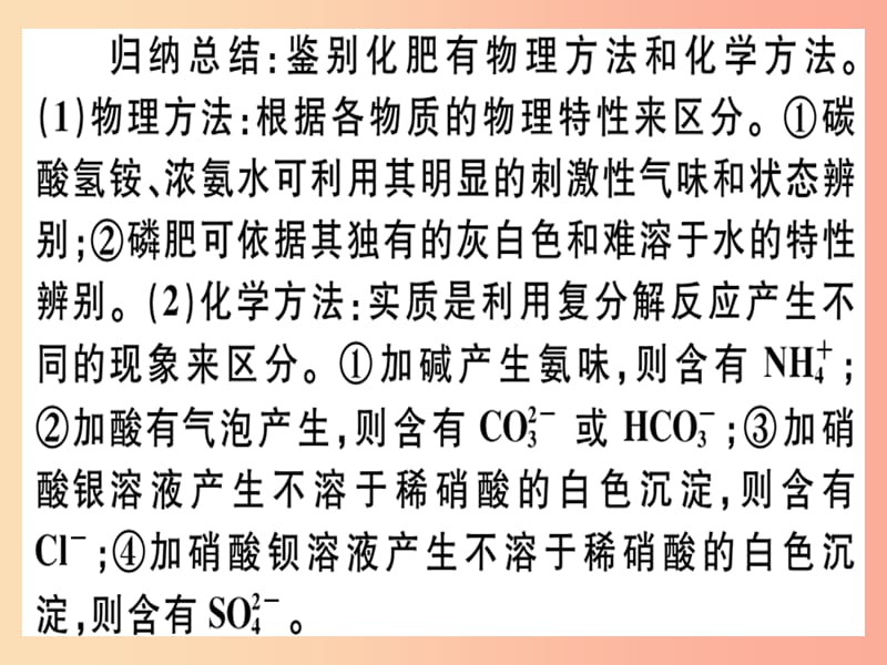 九年级化学下册 第十一单元 盐 化肥 课题2 第2课时 化肥的简易鉴别习题课件 新人教版.ppt_第2页