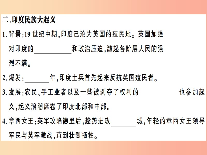 九年级历史下册 第一单元 殖民地人民的反抗与资本主义制度的扩展 第1课 殖民地人民的反抗斗争习题.ppt_第3页