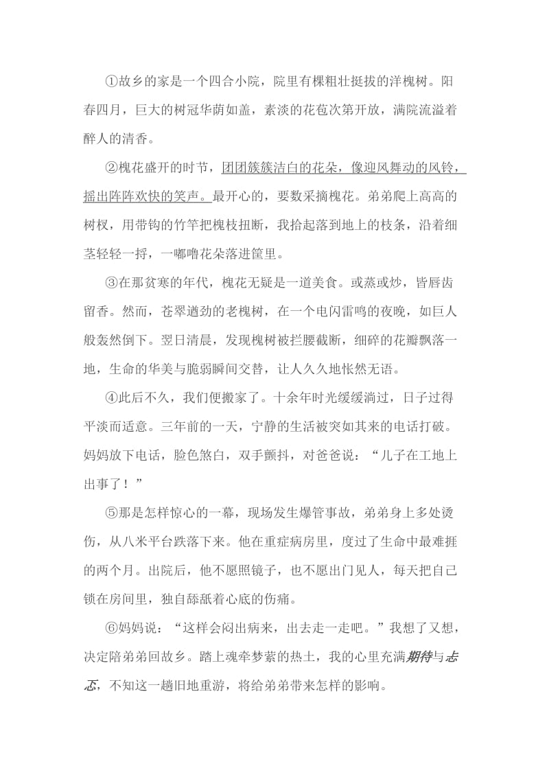 2019-2020年中考语文 记叙文阅读复习之作品感受 专题复习教学设计.doc_第2页