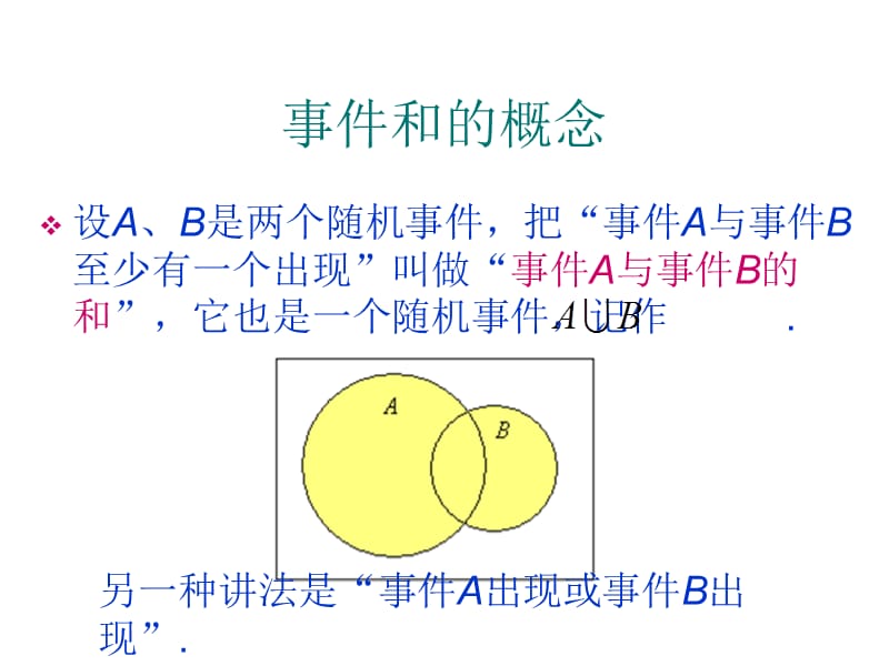 《高二数学事件和的概率》PPT课件.ppt_第3页