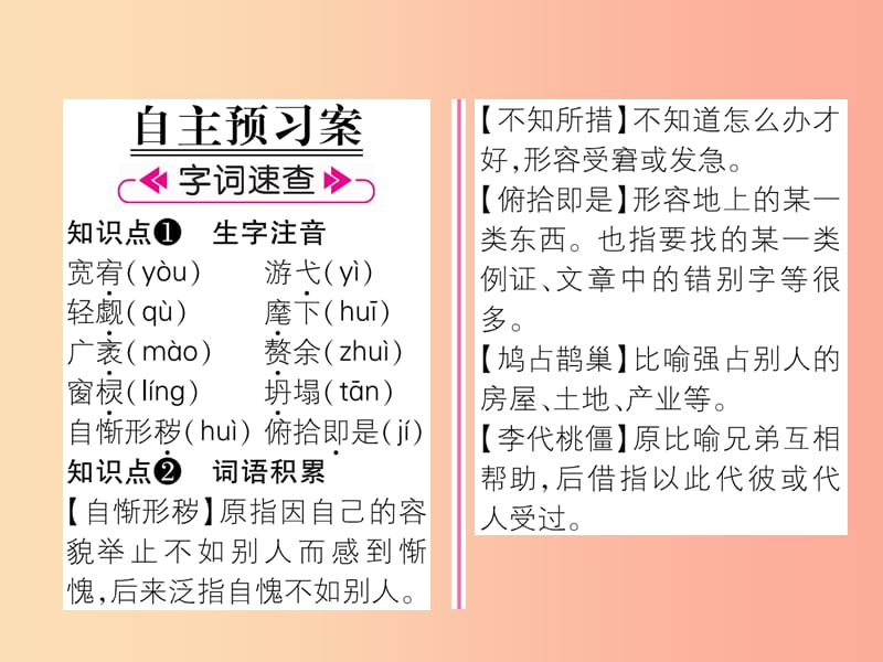 2019年九年级语文上册第二单元9精神的三间小屋作业课件新人教版.ppt_第2页