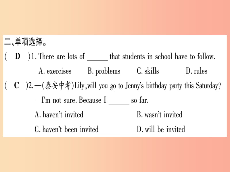 九年级英语下册Module6EatingtogetherUnit2KnivesandforksareusedostWesternfood习题 外研版.ppt_第3页