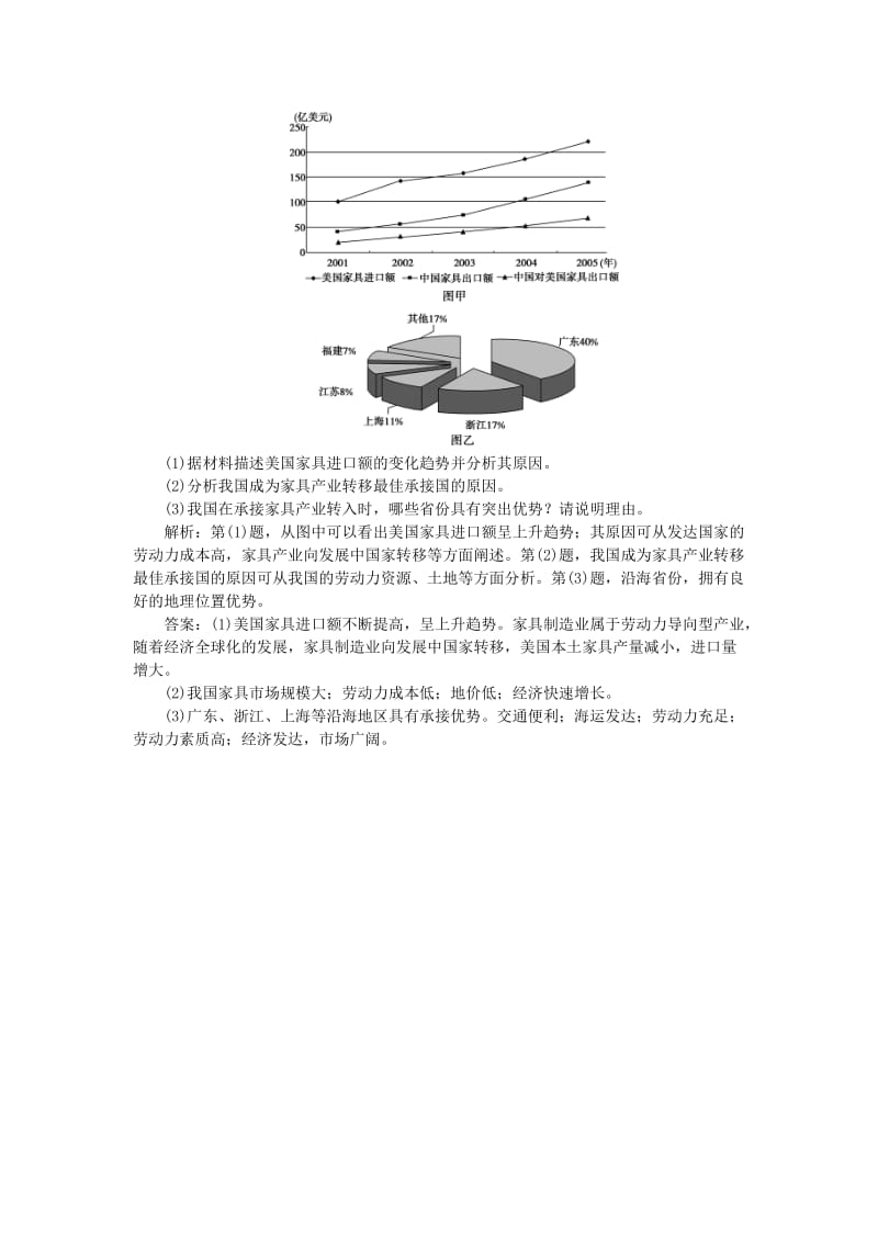 2019-2020年高考地理总复习 第十六章 第34讲 产业转移-以东亚为例课后达标检测.doc_第3页