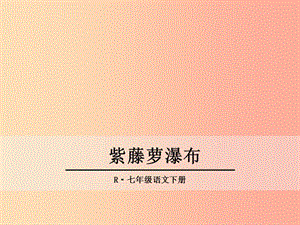 2019年春七年級語文下冊 第五單元 17《紫藤蘿瀑布》課件 新人教版.ppt