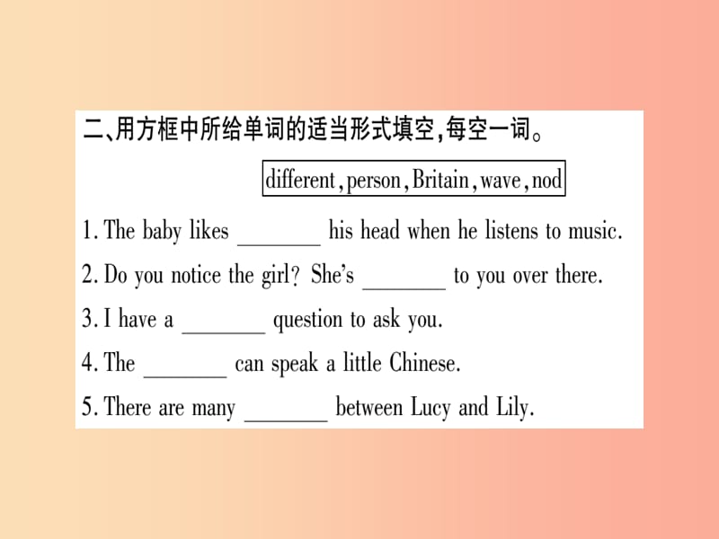 2019年春七年级英语下册 Module 11 Body language Unit 3 Language in use习题课件（新版）外研版.ppt_第3页