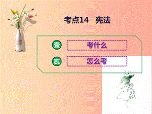 2019中考道德與法治二輪復(fù)習(xí) 考點14 憲法課件.ppt