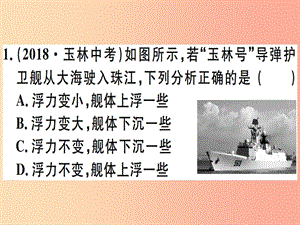 2019年八年級(jí)物理下冊(cè) 微專題三 浮沉狀態(tài)分析習(xí)題課件 新人教版.ppt