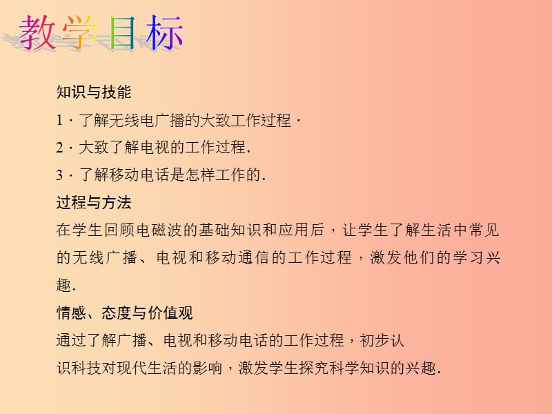 九年级物理全册第21章第3节广播电视和移动通信教学课件 新人教版.ppt_第2页