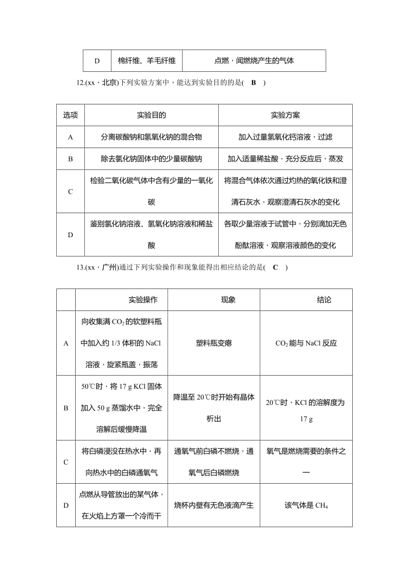 2019-2020年中考化学总复习考点跟踪突破：第五单元检测题 含答案.doc_第3页