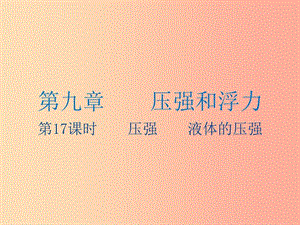 江蘇省2019年中考物理 第17課時 壓強(qiáng) 液體的壓強(qiáng)復(fù)習(xí)課件.ppt