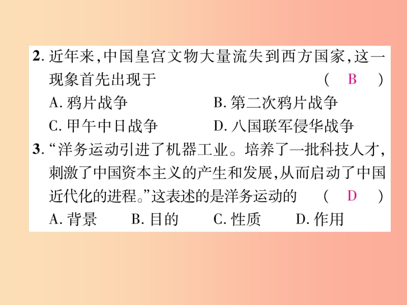 八年级历史上册 期末专题复习 专题1 侵略、抗争与早期探索课件 新人教版.ppt_第3页