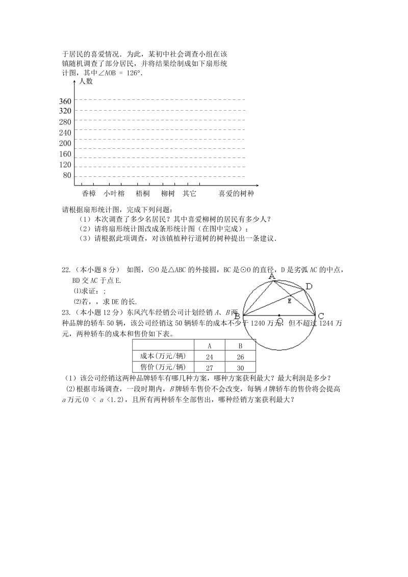 2019-2020年九年级数学3月调测考试试题 浙教版.doc_第3页