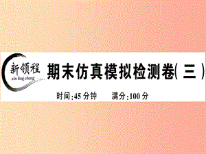 2019春七年級(jí)道德與法治下冊(cè) 期末仿真模擬檢測(cè)卷課件3 新人教版.ppt