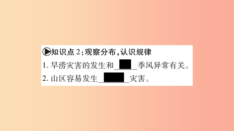 广西2019年八年级地理上册 第2章 活动课 认识我国的自然灾害习题课件（新版）商务星球版.ppt_第3页