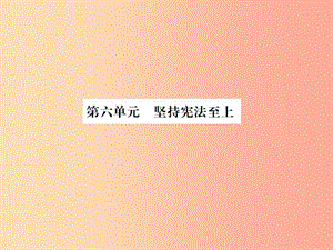 山東省2019年中考道德與法治總復(fù)習(xí) 八年級(jí) 第六單元 堅(jiān)持憲法至上課件.ppt